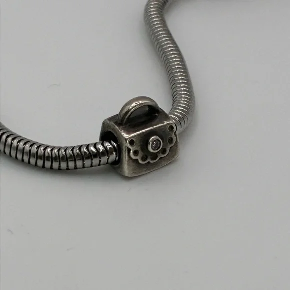 Authentic Pandora 925 Sterling Silver Purse / Handbag Charm - Picture 9 of 9